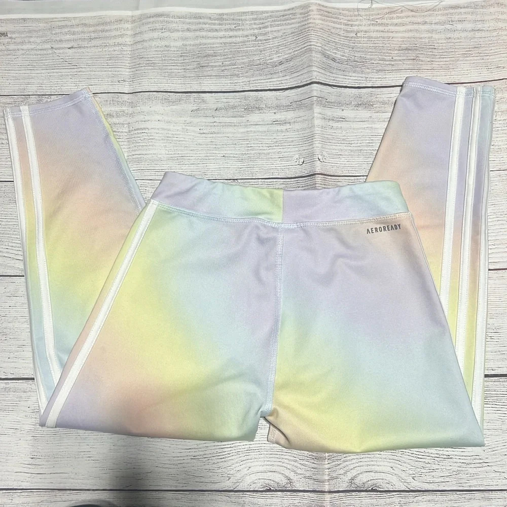 Youth Adidas Legging Size 14 Rainbow color - Picture 4 of 4